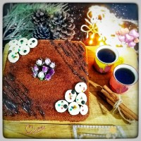 کیک شکلاتی نسکافه ای