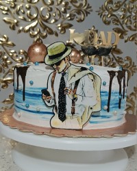 کیک روز پدر واسه همسر عزیزم