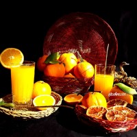 شربت پرتقال میوه خشک