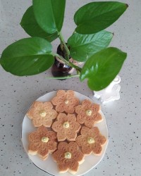 بیسکویت کرم دار خوشمزه