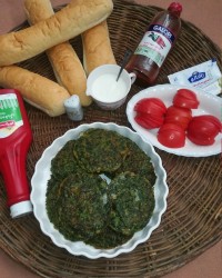 ساندویچ کوکو سبزی