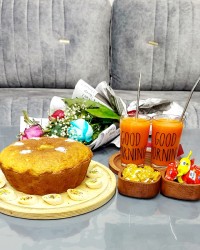 کیک موزی و گردویی