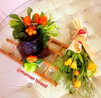 کیک موکا و میز روز پدر