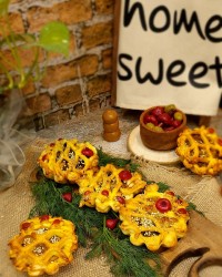 تارت گوشت و قارچ