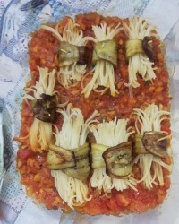 اسپاگتی بادمجان پیچ