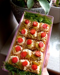 مینی تارت الویه مرغ جاتون خالی عزیزانم