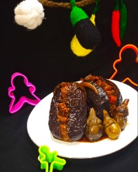 ترشی بادمجان شکم پر