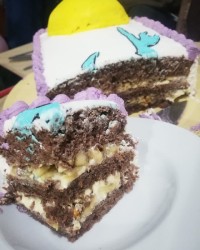 کیک تولد شکلاتی