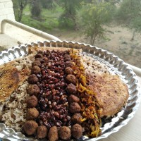 عدس پلو با گوشت (مخصوص بچه های بالای 10 ماه)