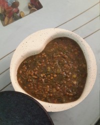 خورش اسفناج و ماش (ماش پتی محلی)