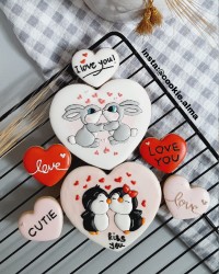 کوکی های ولنتاین عاشقانه