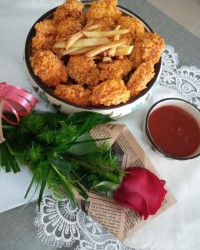 فیله حلزونی سوخاری سس کچاپ خودم پز