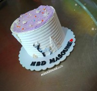 کیک دخترونه زمستونی جذاب