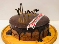 چیز کیک شکلاتی با کیک دوبل