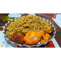 ˒ باقالی پلو با مرغ زعفرونی ˓