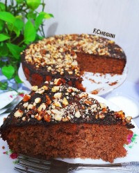 کیک قهوه گردویی فول شکلاتی... عیدمبعث