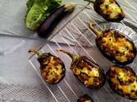 بادمجان شکم پر پنیری