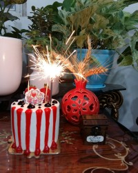 کیک نقلی تولدم