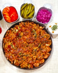 خوراک مرغ با پنیر