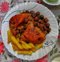 مرغ و آلو جنگلی