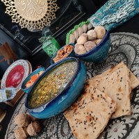 اشکنه قوروت یا قروت