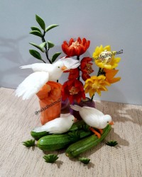 پرنده با شلغم