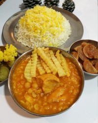 خورش قیمه با مرغ