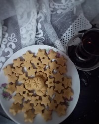 شیرینی نخودچی کاکائویی سنتی با روغن مایع