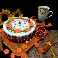 کیک کافی شاپی هویج و پرتقال