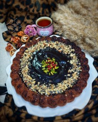 کیک شیر شکلاتی