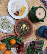 ترش تره. زیتون پرورده.ژله.بوقلمون