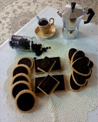 کوکی وانیلی باروکش شکلات