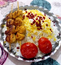 کباب مرغ حلزونی