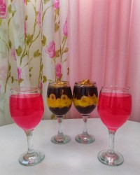 شربت میوه کاکتوس و دسرپان اسپان