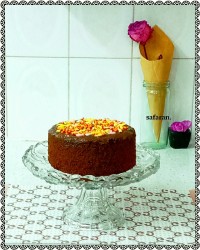کیک شکلاتی دو تخم مرغی