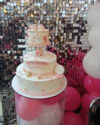 کیک نوزادی دخترونه