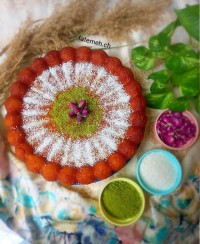 کیک شربتی با محلبی