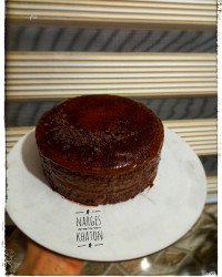 کیک شکلاتی با گاناش