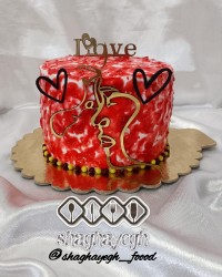 کیک خوشگلممم که سفارش مشتری عزیزم بود (کپشن)