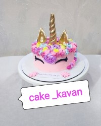 کیک دخترانه اسب تک شاخ