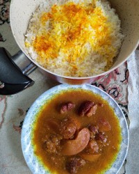 چلو خورشت به آلو