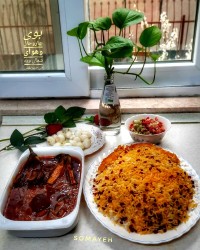 خورشت قیمه بادمجان همینقدر بهاری