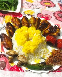 کباب بال و کتف زعفرونی جاتون سبز ?