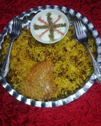 پلو لوبیا چشم بلبلی