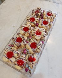 شیرینی مارمالادی نشاسته ای بادستورمامان مبین ماتیار