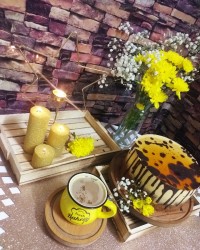 ڪیڪ پلنگۍ (روکش کرم کارامل و شکلات)