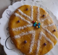 حلوا دو آرده (گندم و برنج)