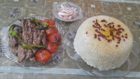 کوبیده گوسفندی با پلو تقدیم به نگاه قشنگتون.