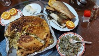 سبزی پلو ماهی . فسنجون.ماهی سیر واوبیج