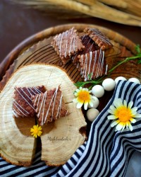 شیرینی کنجدی شکلاتی